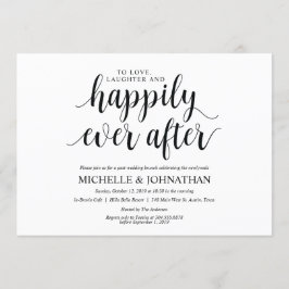 Tarjeta de invitación Rustic Post Boda Brunch