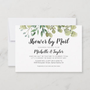 Tarjeta de invitación Rústica Elegante Verdor Virt
