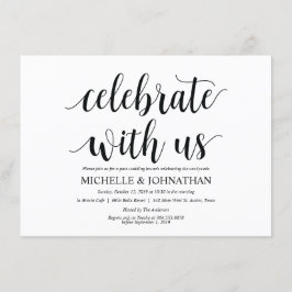 Tarjeta de invitación rústica post-boda Brunch