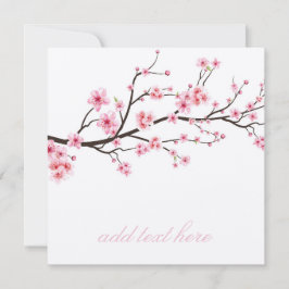 TARJETA DE INVITACIÓN: SAKURA CHERRY BLOSSOMS