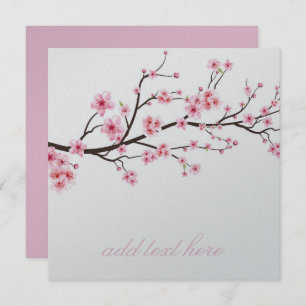 TARJETA DE INVITACIÓN: SAKURA CHERRY BLOSSOMS