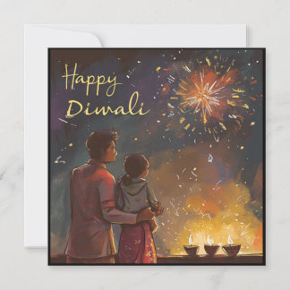 Tarjeta de invitación/saludo de vacaciones Diwali