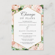 Tarjeta de Invitación Shabby Chic Change of Planes