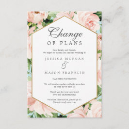 Tarjeta de Invitación Shabby Chic Change of Planes