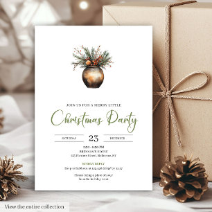 Tarjeta de invitación simple boho terrosa para fie