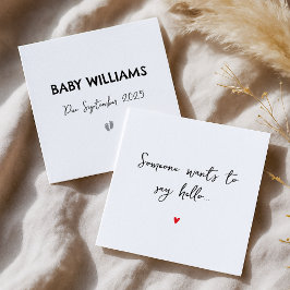 Tarjeta de Invitación simple de sorpresa revelar e