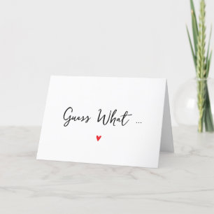 Tarjeta de Invitación simple para el embarazo de l