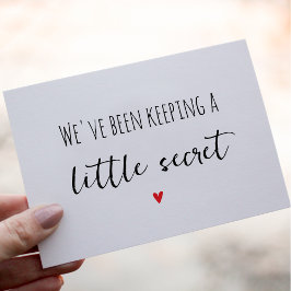 Tarjeta de Invitación simple para el embarazo de l