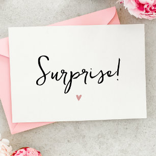 Tarjeta de Invitación simple para el embarazo de l