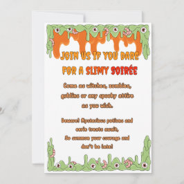 Tarjeta de invitación Slimy Halloween