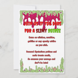 Tarjeta de invitación Slimy Halloween