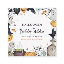 Tarjeta de invitación Spooktacular Halloween
