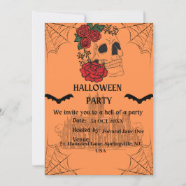 Tarjeta de invitación Spooky Halloween