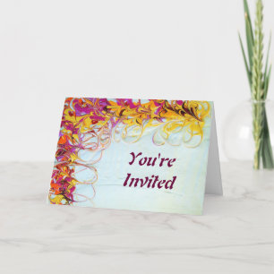 Tarjeta de invitación Sunny Swirls