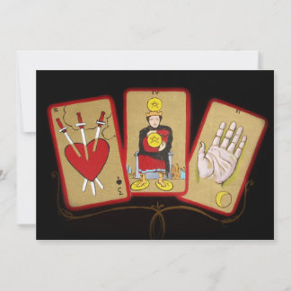 Tarjeta de invitación Tarot Cards