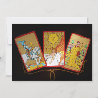Tarjeta de invitación Tarot Cards