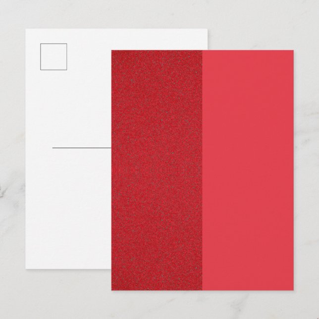 Tarjeta de Invitación Texturizada Rojo Tomate Divi (Anverso / Reverso)