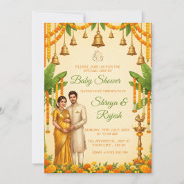 Tarjeta de Invitación Tradicional para Baby Shower