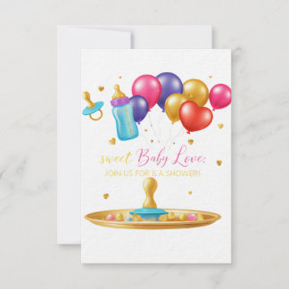 Tarjeta de Invitación Ultra-Gruesa Sweet Baby Love
