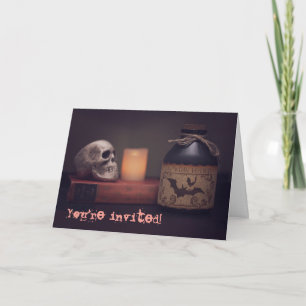 Tarjeta de invitación Witch Halloween