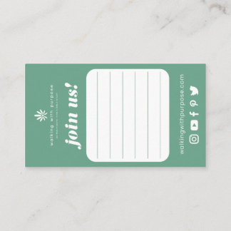 Tarjeta de invitación WWP (pequeña)