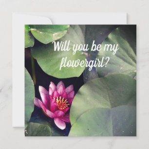 Tarjeta de invitación Zen flowgirl