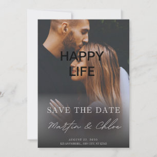Tarjeta de invitaciones de boda elegante