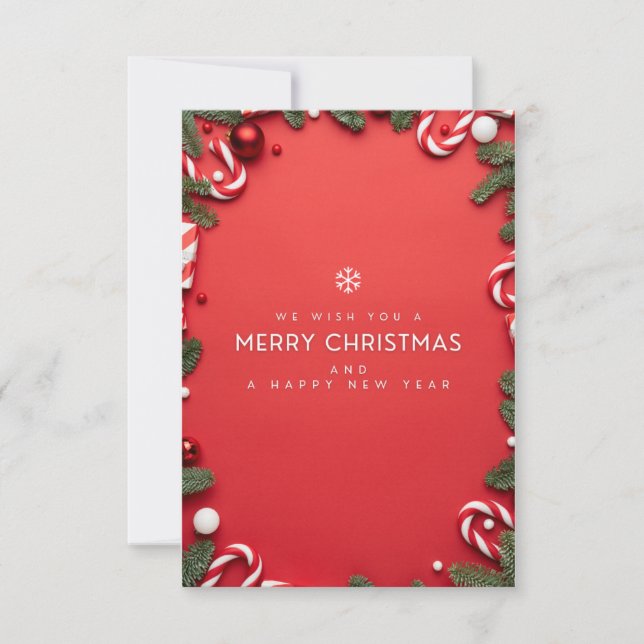 tarjeta de invitaciones de navidades (Anverso)