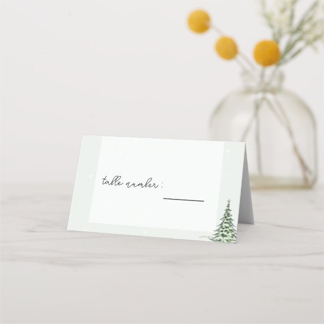 tarjeta de invitado Boda de navidades (Anverso)