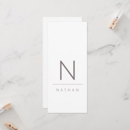 Tarjeta de invitado Boda Minimalista moderno