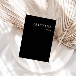 Tarjeta de invitado de mesa Minimalista moderna ne