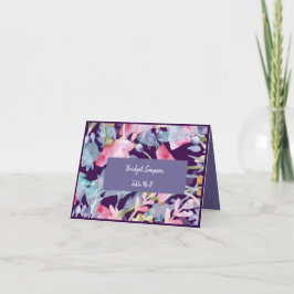 tarjeta de invitado del boda de flores silvestres 