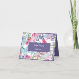 tarjeta de invitado del boda de flores silvestres 