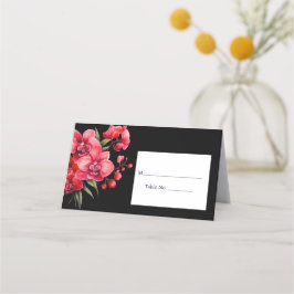 Tarjeta de invitado Red Orchid Place Tarjeta de re