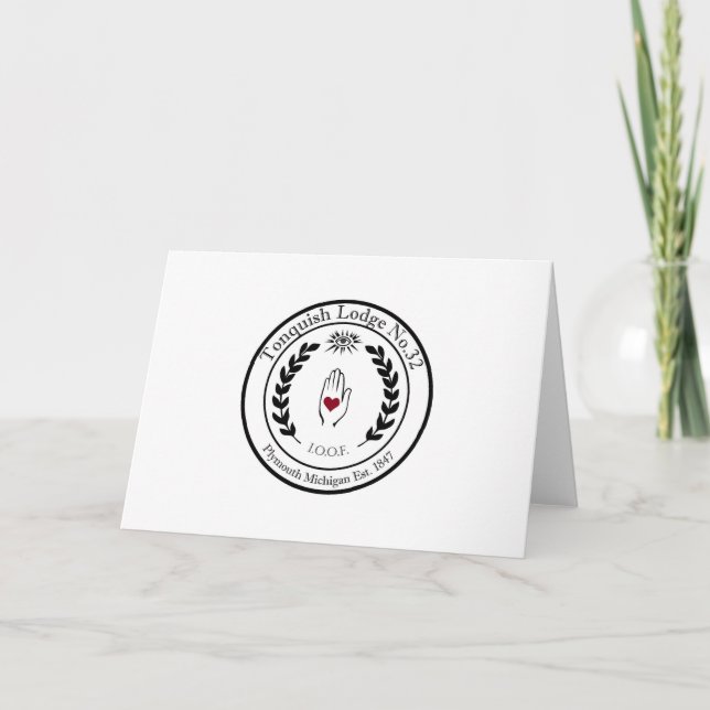 Tarjeta de IOOF tonquesa (Anverso)