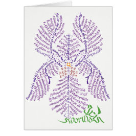 Tarjeta de iris de Word World World