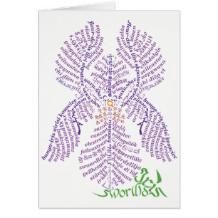 Tarjeta de iris de Word World World