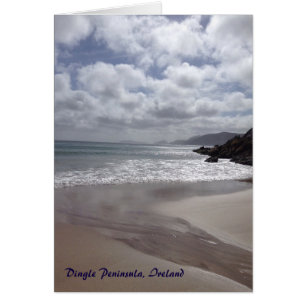 Tarjeta de Irlanda de la península de la cañada