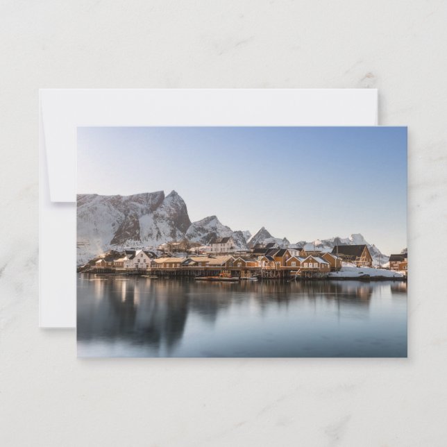 Tarjeta de islas Lofoten de Noruega (Anverso)