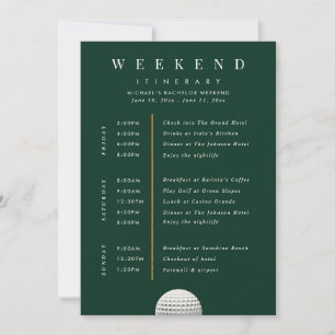 Tarjeta de Itinerario Personalizado para Fin de Se