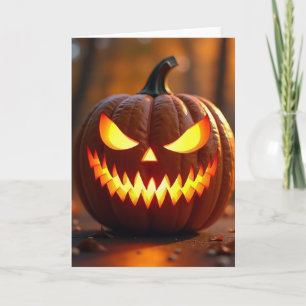 Tarjeta de Jack O Lantern Espeluznante