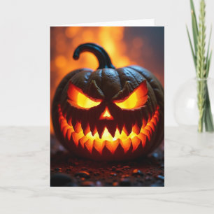 Tarjeta de Jack Olantern Espeluznante