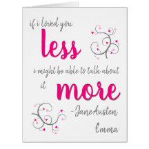 Tarjeta de Jane Austen Emma Valentine