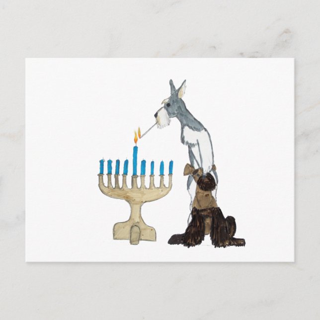 Tarjeta de Jánuca - de Chanukah (Anverso)