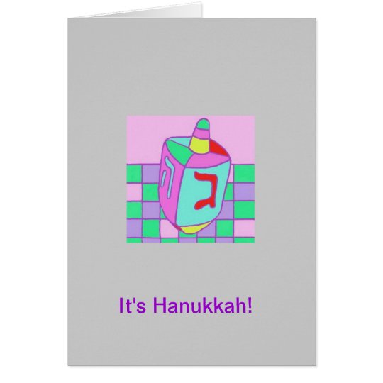 Tarjeta de Jánuca: "Dreidel "