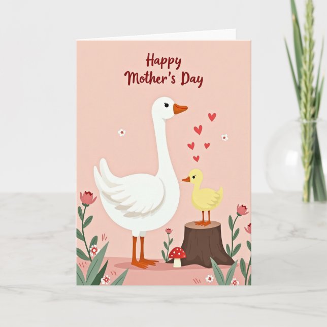 Tarjeta de jardín caprichosa para el día de la mad (Anverso)
