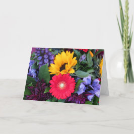 Tarjeta de jardín de flores