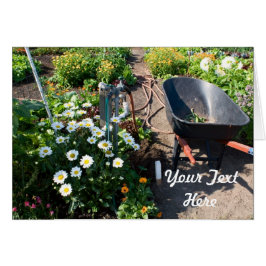 Tarjeta de jardín de primavera