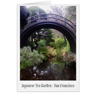 Tarjeta de jardín de té japonés