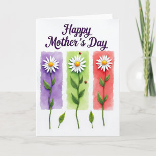 Tarjeta de jardín del día de las madres cálido